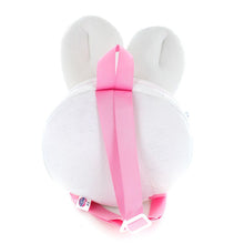 Plush Pink Bunny Face Backpack