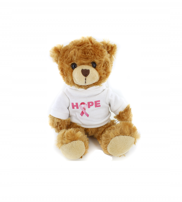 Hope Pink Ribbon Hoodie Bear 6"