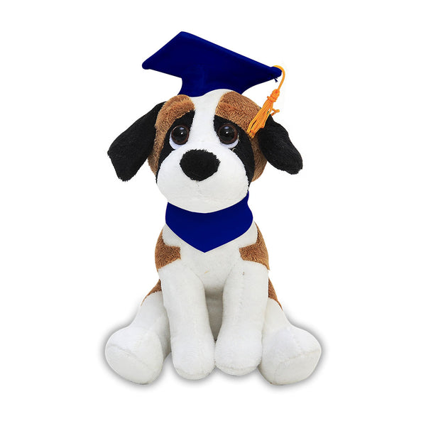 8" Pawpal graduation dogs assortment - Blue
