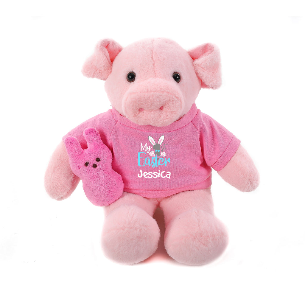 Pig with Pink 1st Easter Shirt 12"