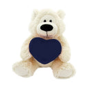 "sophie teddy bear holding custom teddy bear heart – 6 inch by Plushland"
