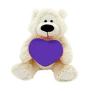 "sophie teddy bear holding custom teddy bear heart – 6 inch by Plushland"