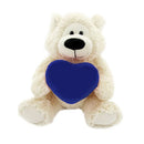 "sophie teddy bear holding custom teddy bear heart – 6 inch by Plushland"