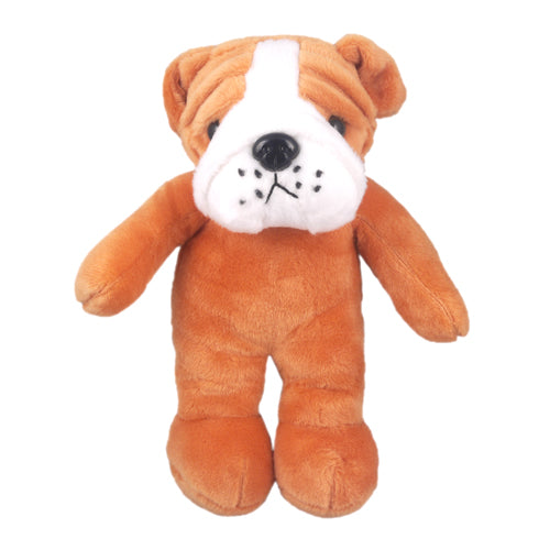 Floppy stuffed animal bulldog plush toy by Plushland – soft, cuddly, and perfect for kids or dog lovers